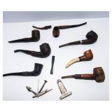 Vintage Tobacco Pipe Lot – Assorted Used Pipes Collection