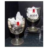 Set of 6 Beer Goblets – Schlitz, PBR, Stroh’s & Michelob Barware