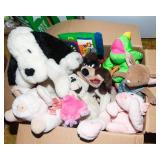Large Box of Vintage Stuffed Animals