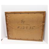 Vintage Winter Landscape Artwork - 17.5" x 21.5"