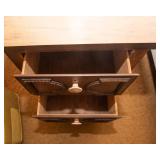 Vintage End Table with 2 Drawers