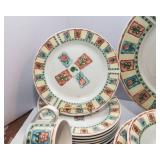 Farberware Winbox Pattern Stoneware Set – Service for 8