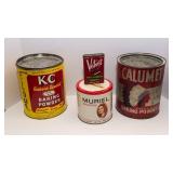 Set of Four Vintage Tins