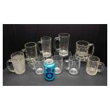 Assorted Glass Mug Lot – Variety of Styles & Designs