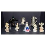 Set of 8 Vintage Avon Bottles – Figural Glass Collectible Lot