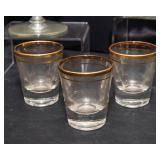 Set of 12 Glassware – 6 Champagne Coupes & 6 Shot Glasses