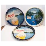 Set of 3 Hamm’s Beer Serving Trays
