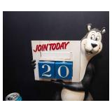 Vintage Hamm’s Beer Bear Perpetual Calendar Sign