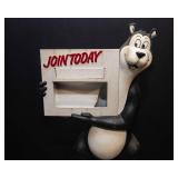 Vintage Hamm’s Beer Bear Perpetual Calendar Sign