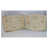 Set of 2 Vintage 1970s Schmidt Beer Scarecrow Signs – “A Great Day for a Schmidt”