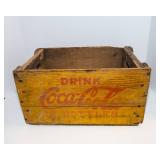 Rare Vintage Yellow Coca-Cola Crate