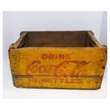 Rare Vintage Yellow Coca-Cola Crate