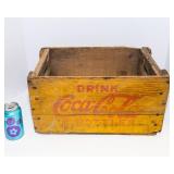 Rare Vintage Yellow Coca-Cola Crate