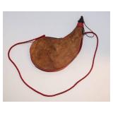 Vintage Leather-Wrapped Flask