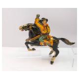 Set of 2 Vintage Marx Wind-Up Cowboy Horse Tin Toys – Moving Lasso Action