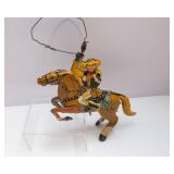 Set of 2 Vintage Marx Wind-Up Cowboy Horse Tin Toys – Moving Lasso Action