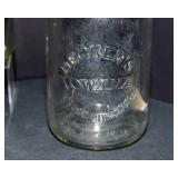 Vintage Glass Jar & Juice Cup Lot – Decker’s Iowana 1908 Patent Jar