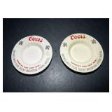 Set of 2 Coors Beer Ashtrays – Vintage Barware Collectibles