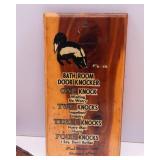 Set of 9 Humorous Small Wooden Signs