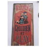 Set of 9 Humorous Small Wooden Signs