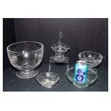 5 Pieces of Intricate Glass