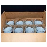 Vintage 1995 Coca-Cola Indiana Glass "Always Cool" Polar Bear 16 Oz Glass Set of 8 with Original Box