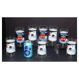 Vintage 1995 Coca-Cola Indiana Glass "Always Cool" Polar Bear 16 Oz Glass Set of 8 with Original Box