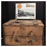 Jordan Brewing Co. Wooden Crate Lot – Postcard, Photo, Coaster & Bottle Opener (Jordan, MN)