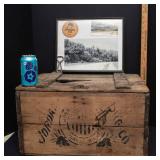 Jordan Brewing Co. Wooden Crate Lot – Postcard, Photo, Coaster & Bottle Opener (Jordan, MN)