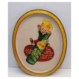Vintage Squirt Advertising Serving Tray – 1950s Oval Metal Barware