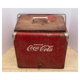 Vintage Metal Coca-Cola Cooler – 1950s Era