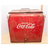 Vintage Metal Coca-Cola Cooler – 1950s Era