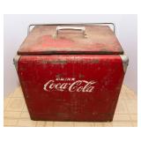 Vintage Metal Coca-Cola Cooler – 1950s Era