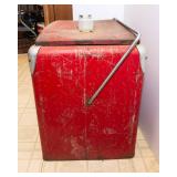 Vintage Metal Coca-Cola Cooler – 1950s Era