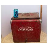 Vintage Metal Coca-Cola Cooler – 1950s Era