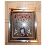 Set of 2 Coors Beer Mirrors – Vintage Bar Wall Decor (12.5” x 19” & 14.5” x 18”)