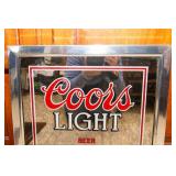 Set of 2 Coors Beer Mirrors – Vintage Bar Wall Decor (12.5” x 19” & 14.5” x 18”)