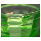 Uranium Glass Lot – 2 Sherbet Cups & 1 Punch Cup