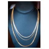 Set of 3 Gold-Tone Necklaces