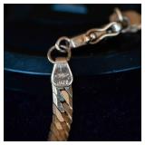 14k Gold Herringbone Bracelet