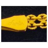 14K Yellow Gold Dolphin 7' Bracelet