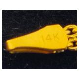 14K Yellow Gold Dolphin 7' Bracelet
