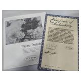 Lena Liu Collectible Floral Plates - Limited Edition/Numbered (Lot #A)