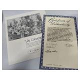 Lena Liu Collectible Floral Plates - Limited Edition/Numbered (Lot #B)