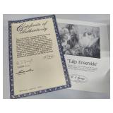 Lena Liu Collectible Floral Plates - Limited Edition/Numbered (Lot #B)