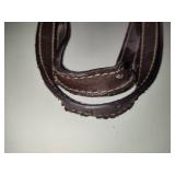 Authentic Coach Signature Series Brown Leather/Canvas Matching Purse & Wallet