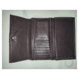 Authentic Coach Signature Series Brown Leather/Canvas Matching Purse & Wallet