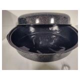 Enameled Graniteware Roasters & Canning Pot w/Lids