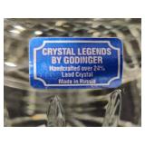 Godinger Crystal Legends Lidded Jar
