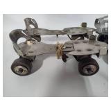 Free Former Vintage Skateboard & Two Pair Vintage Roller Skates